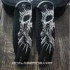 CIVIVI Praxis Screaming Skull SET - 2 Flipper Button Lock Knife Black Aluminum Complete Knives - Evil - Skull - EDC Knives