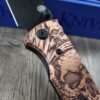 Chaves Redencion 229 - Davy Jones - Relief Engraved Copper Scales - Knife Install Optional - 4 Blade Styles - New In Box