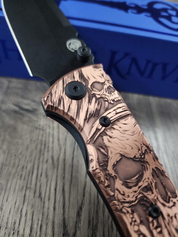 Chaves Redencion 229 - Davy Jones - Relief Engraved Copper Scales - Knife Install Optional - 4 Blade Styles - New In Box