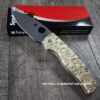Spyderco Shaman - Filigree Scroll - Relief Engraving Style - Laser Engraved Brass Scales - EDC Gear *Scales Only*