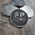 Raptor - Relief Laser Engraved Titanium Coin - Polished Finish - Image 2