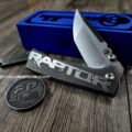 Raptor - Relief Laser Engraved Titanium Coin - Polished Finish - Image 3