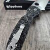 Spyderco Shaman with Viking Runes Engraved Lotus Black Canvas Micarta Scales and LynchNW Satin Deep Carry Pocket clip - S30V Blade Steel - COMPLETE KNIFE
