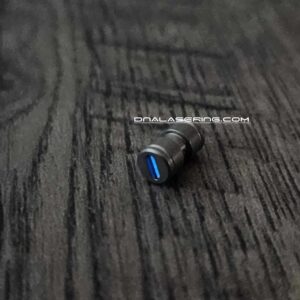 Benchmade - BLUE Glow - Titanium Thumb Stud - Satin Finish - Flytanium Gear