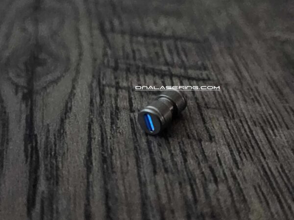 Benchmade - BLUE Glow - Titanium Thumb Stud - Satin Finish - Flytanium Gear