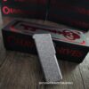 Chaves CHUB Auto Gray Crosshatch With Laser Engraved Seigaiha Waves Pattern - Made in USA - EDC Knife - New In Box