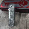 Chaves Knives - Relief Engraved RCK9 - Death Portal Theme - Titanium - M390 Steel - COMPLETE KNIFE - Extra clip - New in box