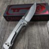 Chaves Knives - Relief Engraved RCK9 - Death Portal Theme - Titanium - M390 Steel - COMPLETE KNIFE - Extra clip - New in box