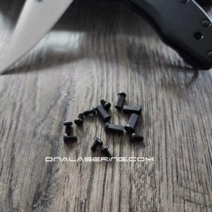 Replacement Hardware Kit for Spyderco Delica - Stainless Steel - Black Finish ***Knife NOT Included***