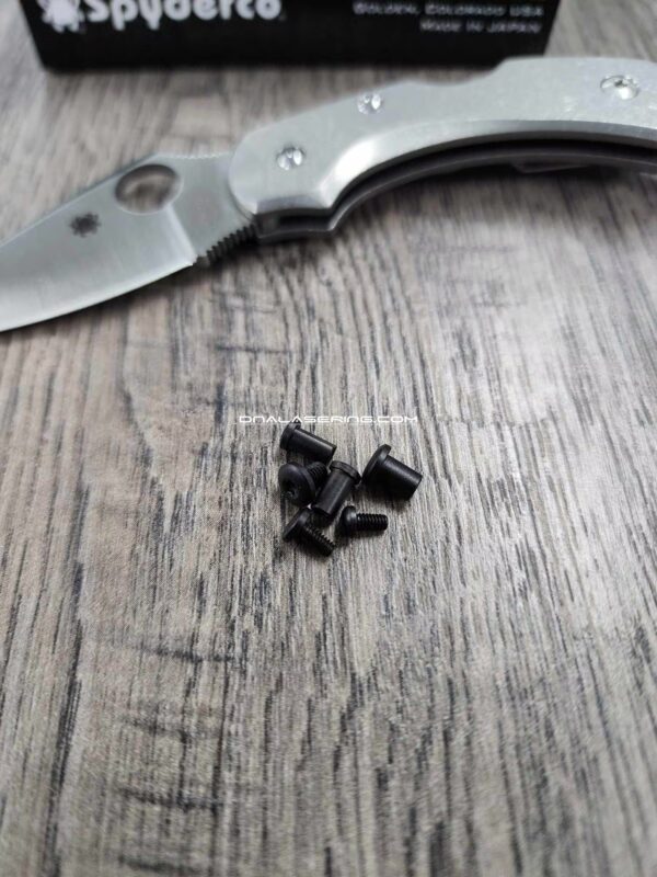 Replacement Hardware Kit for Spyderco Dragonfly - Stainless Steel - Black Finish ***Knife NOT Included***