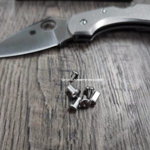 Replacement Hardware Kit for Spyderco Dragonfly - Stainless Steel - Satin Finish ***Knife NOT Included***