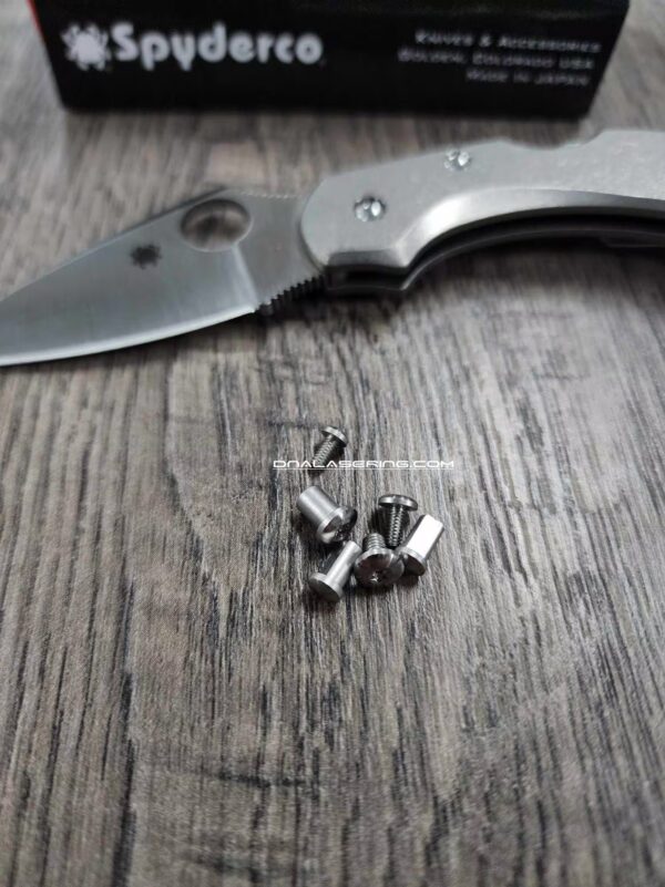 Replacement Hardware Kit for Spyderco Dragonfly - Stainless Steel - Satin Finish ***Knife NOT Included***