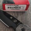 Custom Spyderco Smock Black CRUWEAR Titanium Great Waves Engraved NIB - LynchNW Smock Blacksmith Deep Carry Pocket Clip Installed