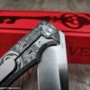 Chaves Liberation Street Integral Knife M390 SW TI – Chaves Aztec Design - With Extra Clip NEW in Box - Relief Engraved Chaves Mayan Design