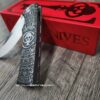 Chaves Liberation Street Integral Knife M390 SW TI – Chaves Aztec Design - With Extra Clip NEW in Box - Relief Engraved Chaves Mayan Design