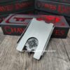 Chaves Ultramar - Skull & Zia Sun - Relief Fiber Laser Engraved - TI Fold Wallet - EDC Gear - Titanium Wallet with Money Clip