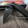 Spyderco Manix 2 With Upgrades! AWT Black Scales - Electric Orange Ball Cage - Phosphor Washers - Ceramic Ball and Spring Installed - COMPLETE KNIFE