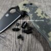 Replacement Screw Set for Spyderco Para Military 2 - Stainless Steel - Blacked Out - PM2 - EDC Gear