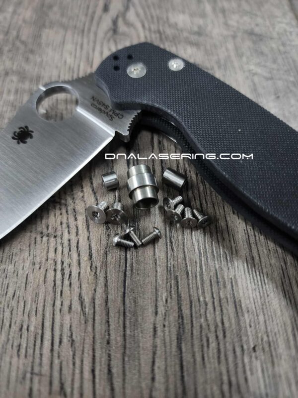 Replacement Screw Set for Spyderco Para Military 2 - Stainless Steel Satin Finish - PM2 - EDC Gear