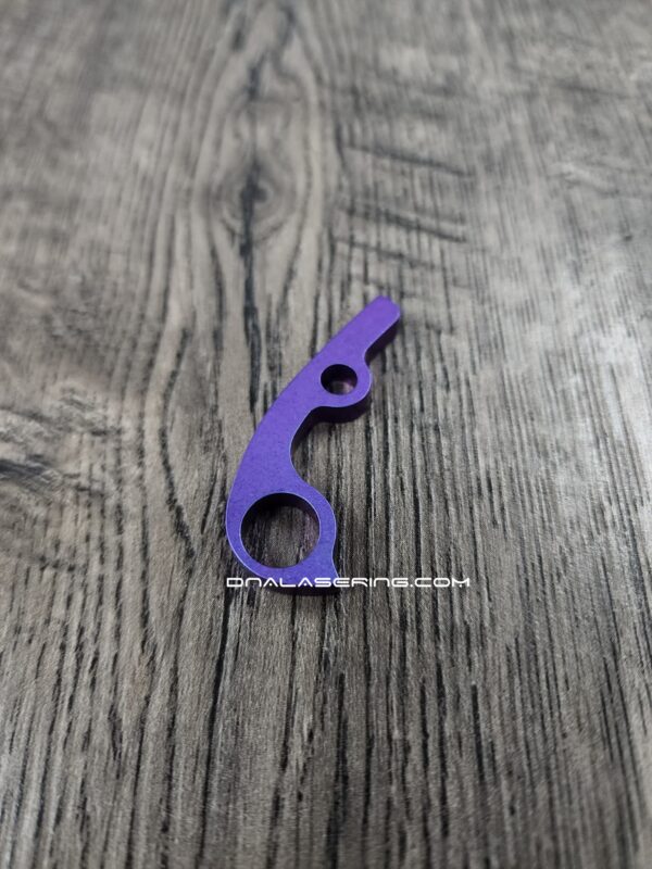 Titanium Backspacer - Anodized Purple TI - Spyderco Paramilitary 3 - PM3 - Flytanium Gear