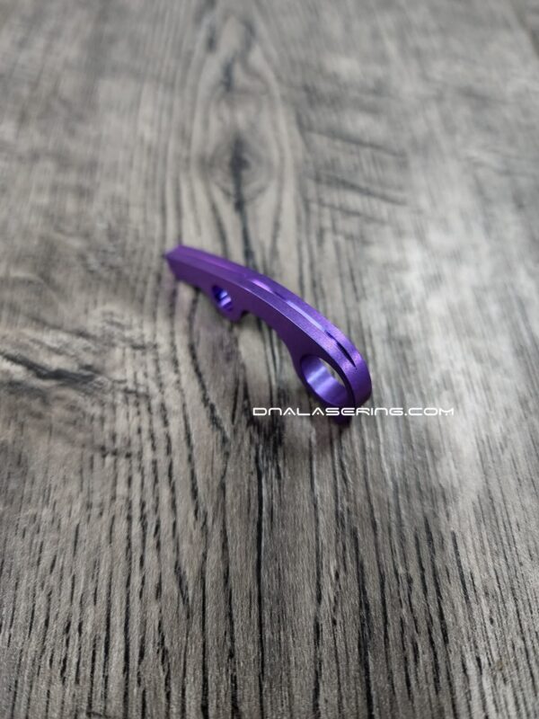 Titanium Backspacer - Anodized Purple TI - Spyderco Paramilitary 3 - PM3 - Flytanium Gear