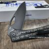 Flytanium Theory “Vecna” – Deep Laser Engraved Knife – Black DLC Finish