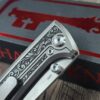 Chaves RCK9 Custom Engraved Titanium Knife – Deep Scrollwork – New In Box - EDC