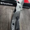 PM3 MAGNACUT Spyderco Para 3 Salt - Mandala Paisley Engraved AWT Skinny Titanium Scales - LynchNW Blacksmith Pocket Clip - Complete Knife