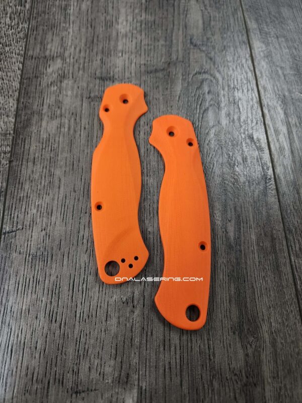 Spyderco PM2 Lotus Scales - G10 - Blue, Black, Red, & Orange Color Options - Flytanium Gear