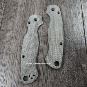 Spyderco PM2 Lotus Scales - Green Canvas Micarta - Flytanium Gear