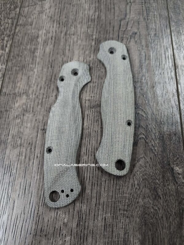 Spyderco PM2 Lotus Scales - Green Canvas Micarta - Flytanium Gear