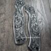 Spyderco PM2 TI - Custom Scroll - Relief Engraved Titanium Knife Scales - EDC Gear - Knife & Hardware Optional