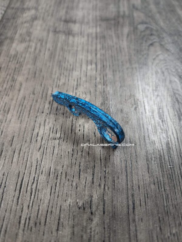 Copper Backspacer with Forced Patina - Spyderco Paramilitary 3 - PM3 - Flytanium Gear