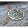 Fuck Cancer - Custom - Laser Engraved Brass Coin - Polished and Aged Finish - Custom Engraving