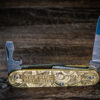 Victorinox Cadet - Customizable - NEW Relief Engraving Style - Brass Copper or Titanium Scales - Deep Laser Engraved Leaf Scroll - NIB - EDC