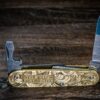 Victorinox Cadet - Customizable - NEW Relief Engraving Style - Brass Copper or Titanium Scales - Deep Laser Engraved Leaf Scroll - NIB - EDC