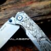 Plague Doctor - Ruike P801 - Fiber Laser Deep Engraved - EDC Gear - Complete Knife