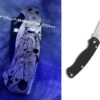il_fullxfull.3506558377_576f-1.jpg Plague Doctor - Spyderco PM2 - Engraved PM2 Titanium Knife Scales - Paramilitary 2 EDC - Knife & Hardware Optional Flytanium Gear
