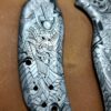 Spyderco Shaman - Japanese Warrior - Samurai Skulls - Deep Laser Engraved Titanium Scales - EDC Gear *Scales Only*