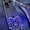 Geometric Trio - Benchmade Bugout TI - Deep Laser Engraved Titanium Scales - EDC Gear *Scales Only*