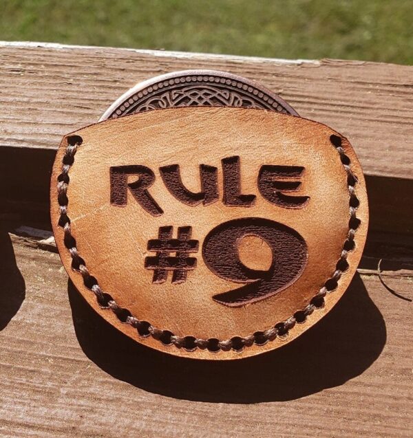 Rule #9 - Tree of Life - Deep Laser Engraved Brass Coin - Polished and Aged Finish