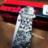 Stickerbomb - Kershaw Leek Framelock - Deep Fiber Laser Engraving - EDC Gear - Complete Knife