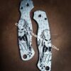 il_fullxfull.3723480536_oii5-1.jpg Predator - Spyderco PM2 - Fiber Laser Deep Engraved - Titanium Knife Scales - EDC Gear - Knife Install Optional Flytanium Gear