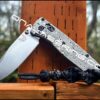 Damascus Pattern - Benchmade Bugout - Deep Laser Engraved Titanium Scales - Flytanium Gear *Scales/ Knife Handles Only*
