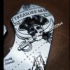 Treasure Map - Pirates - Spyderco PM2 TI - Fiber Laser Deep Engraved - Titanium Knife Scales - Flytanium Gear - Knife & Hardware Optional
