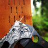 Kraken VS Pirate Ship - Spyderco Yojimbo 2 TI - Deep Laser Engraved - Titanium Scales - EDC Gear - Fully Installed Knife Option