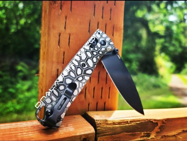 Kryptek Camo - Benchmade Bugout TI - Deep Laser Engraved Titanium Scales - EDC Gear *Scales / Knife handles Only*