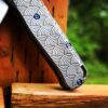 Seigaiha 2.0 - Japanese Wave Pattern - MINI Benchmade Bugout - Deep Laser Engraved Titanium Scales - EDC Gear *Scales Only*