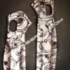 Leaf Scroll - Benchmade 945 MINI Osborne - Deep Laser Engraved Copper Scales - EDC Gear *Scales Only*