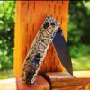 Snakeskin - Reptile Pattern - Benchmade Bugout - Deep Laser Engraved Brass Knife Scales - EDC Gear *Scales / handles Only*